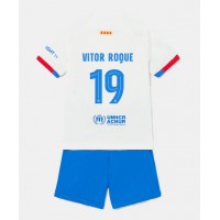 Barcelona Vitor Roque #19 Udebane Trøje Børn 2023-24 Kortærmet (+ Korte bukser)